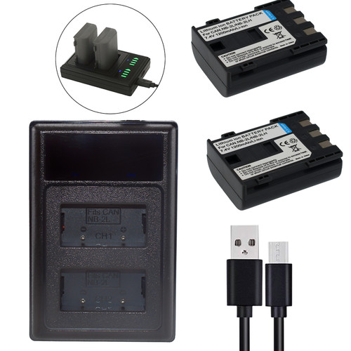 Batteria caricabatterie - 2x, +